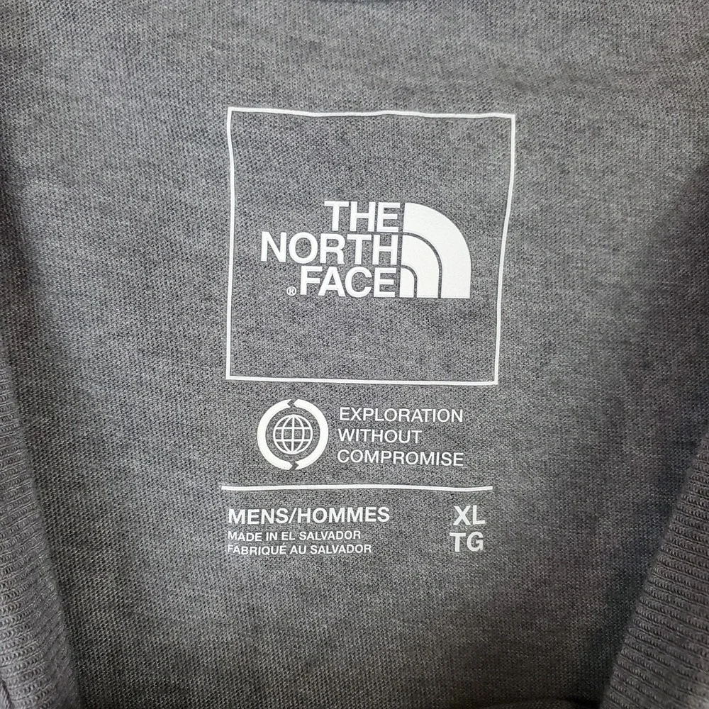 The North Face Tee Shirt Mens XL Gray Neon Graphic Cotton Standard Fit Crew Neck